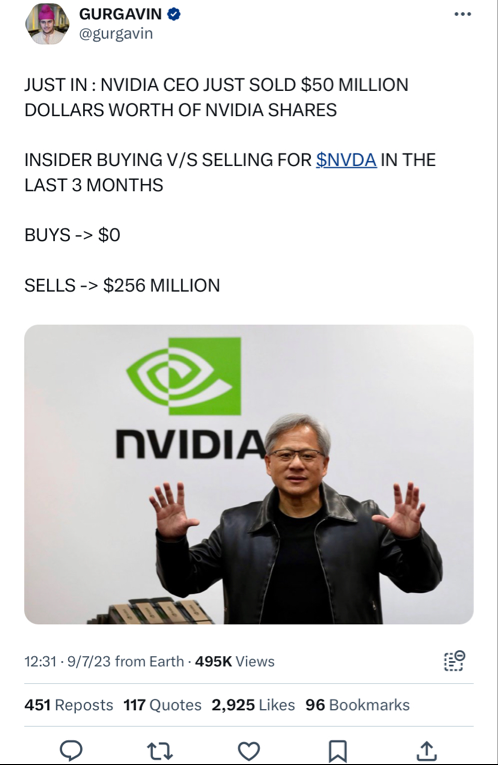 Discussion: NVIDIA's Jensen Huang Sells Over $42 Million Worth of ...